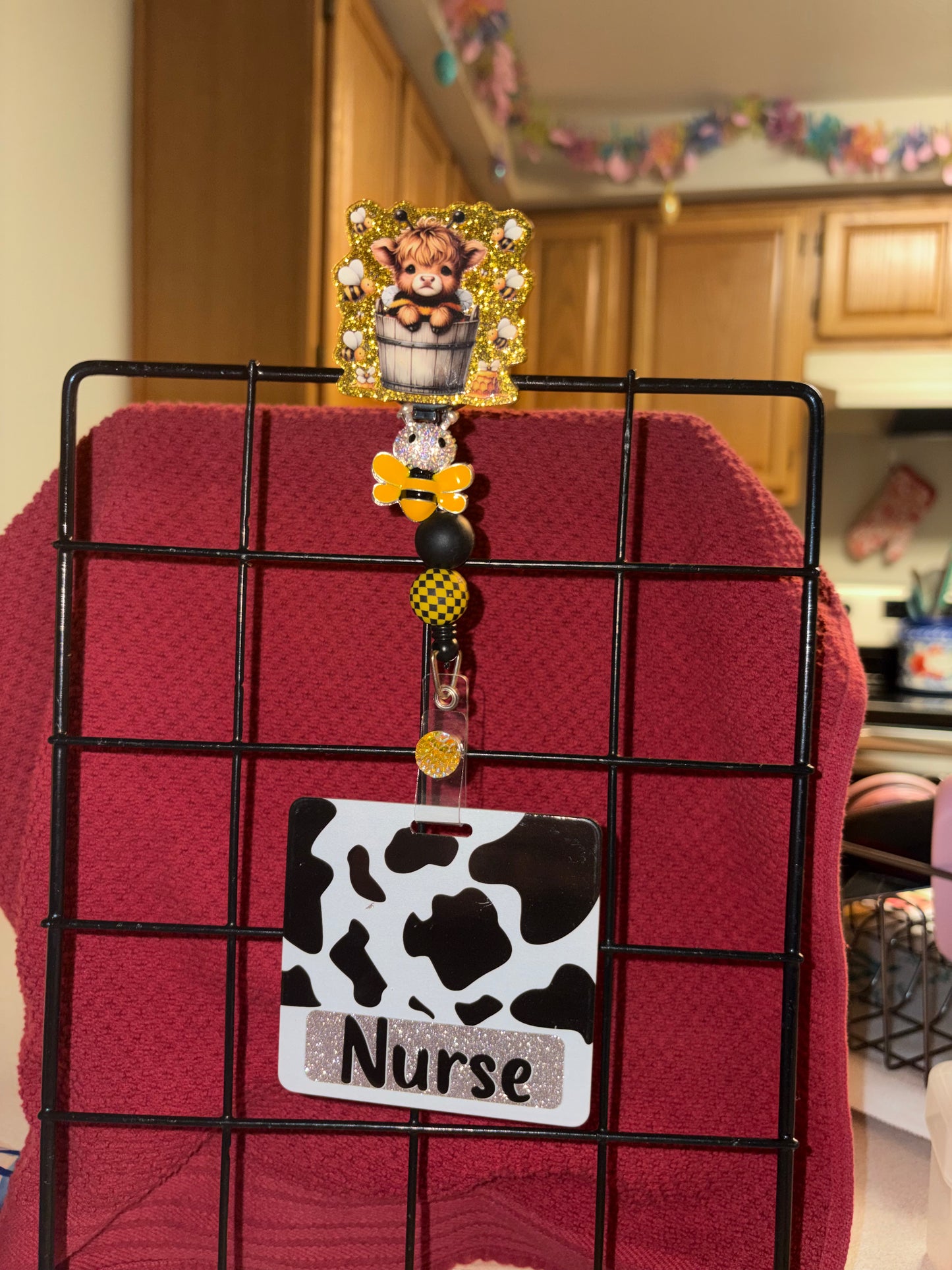 Nurse cow badge Reel